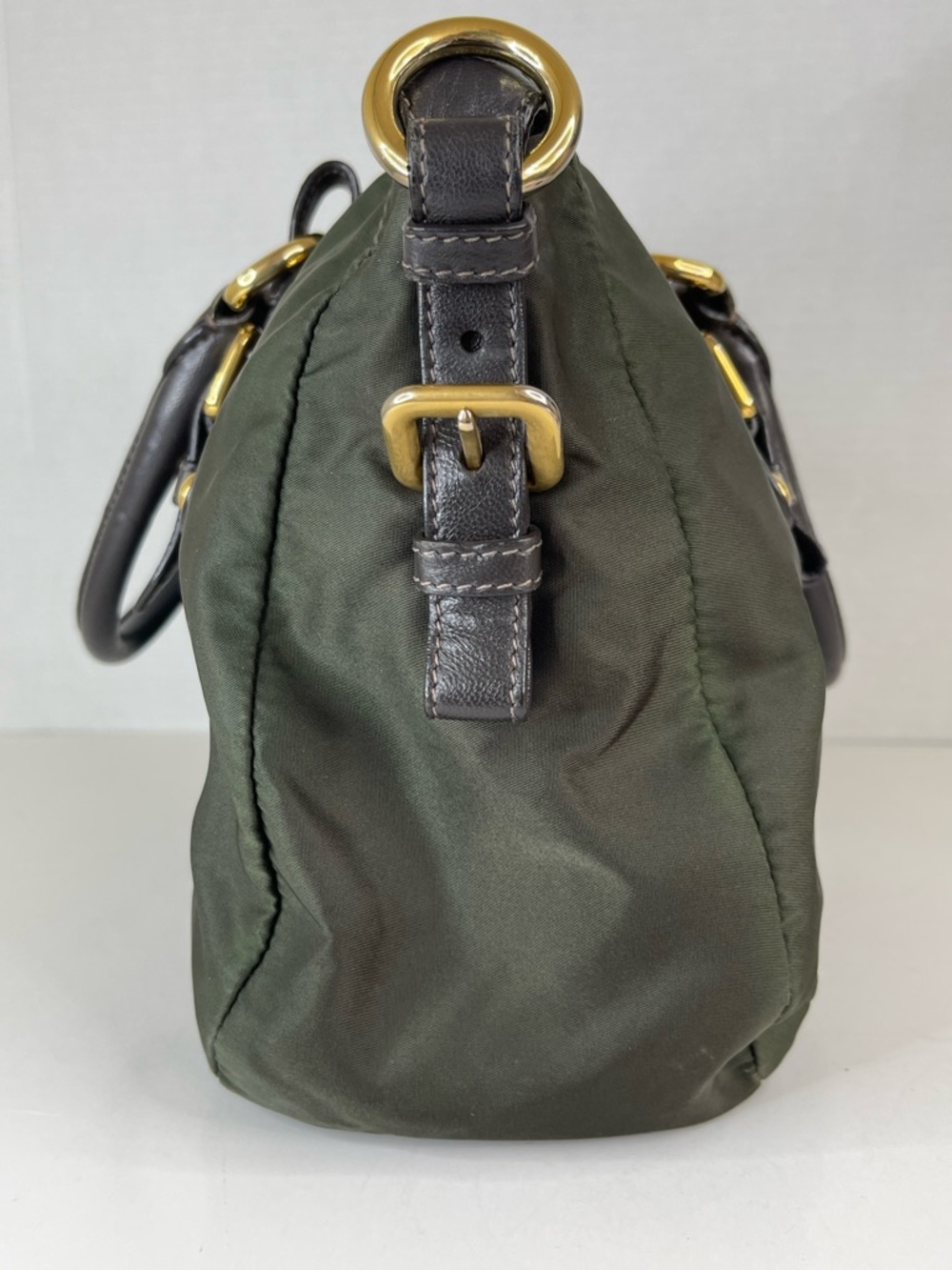 Prada nylon jacquard logo handbag - Picture 6 of 16